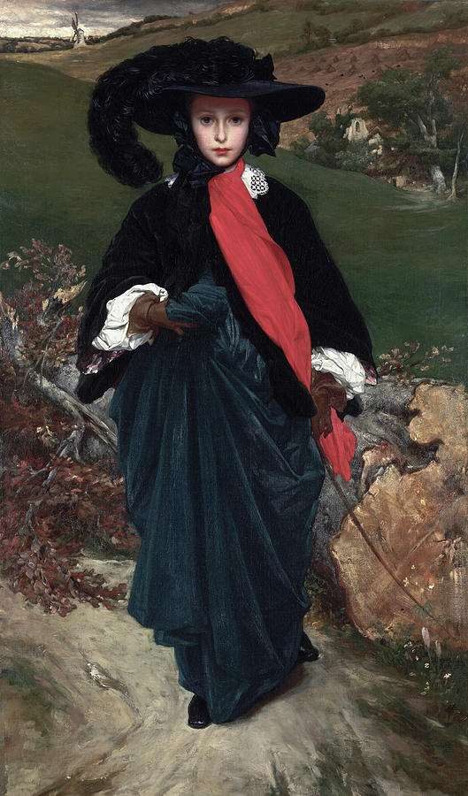 Frederic Leighton Painting - Portrait of May Sartoris #3 by Frederic Leighton