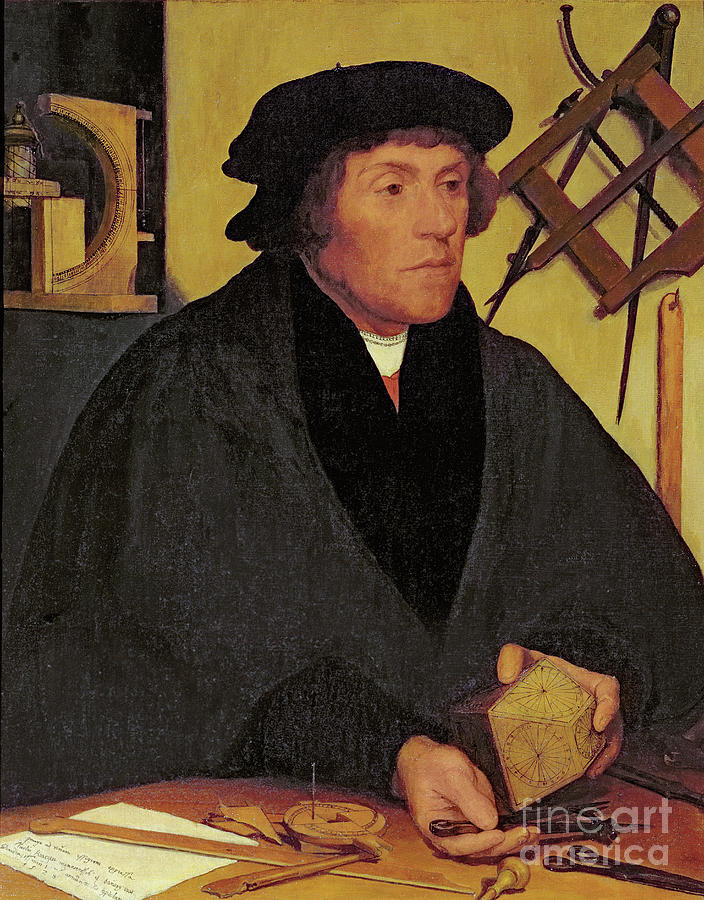 Portrait Of Nicholas Kratzer Painting by Hans Holbein The Younger