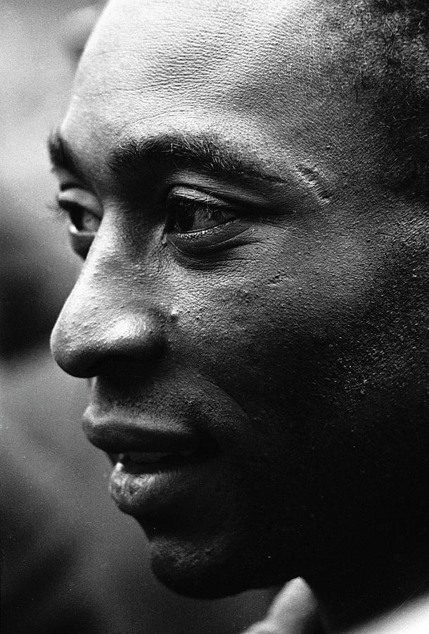 Black And White Photograph - Portrait Of Pele by Art Rickerby