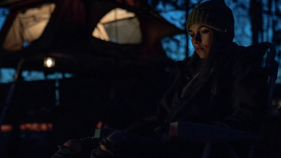 Sunset Photograph - Portrait Of Young Woman During Camping #3 by Joel Sheagren