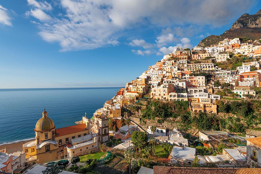 Architecture Photograph - Positano, Italy Along The Amalfi Coast #3 by Sean Pavone