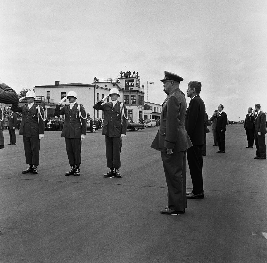 President Kennedy Arrives In Berlin #3 Photograph by Michael Ochs Archives