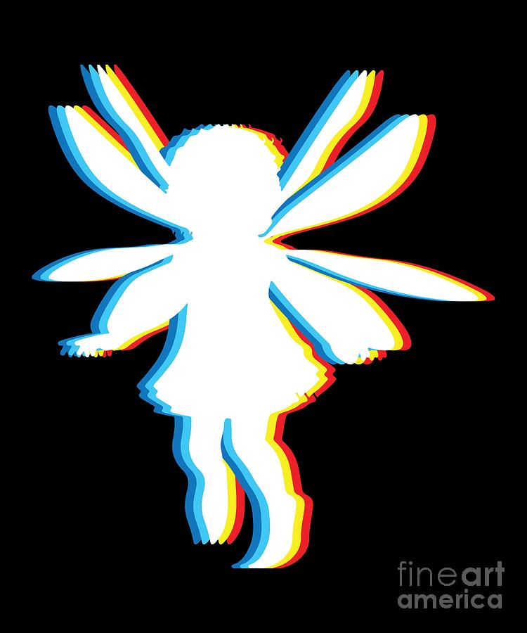Psychedelic Fairy Gift for Magical Fantasy Fans and Trippy Anime Lovers Psy Trance Music #4 Digital Art by Martin Hicks