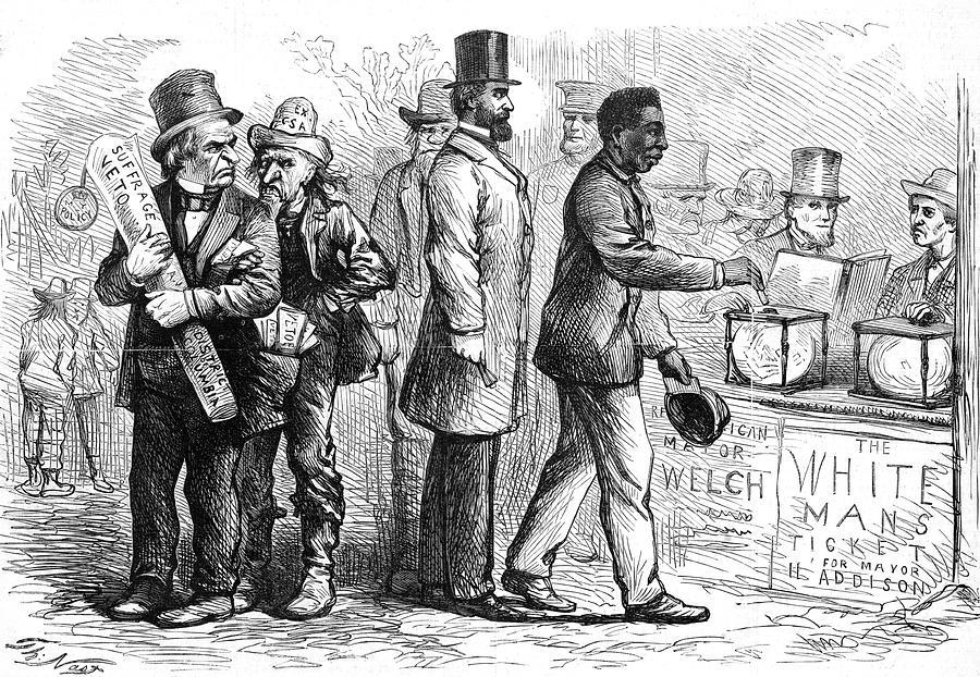 Reconstruction Era Political Cartoon #3 Photograph by Science Source