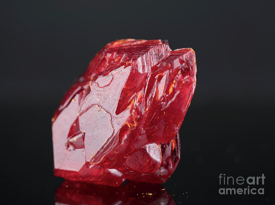 Red Mineral #3 Photograph by Wladimir Bulgar/science Photo Library