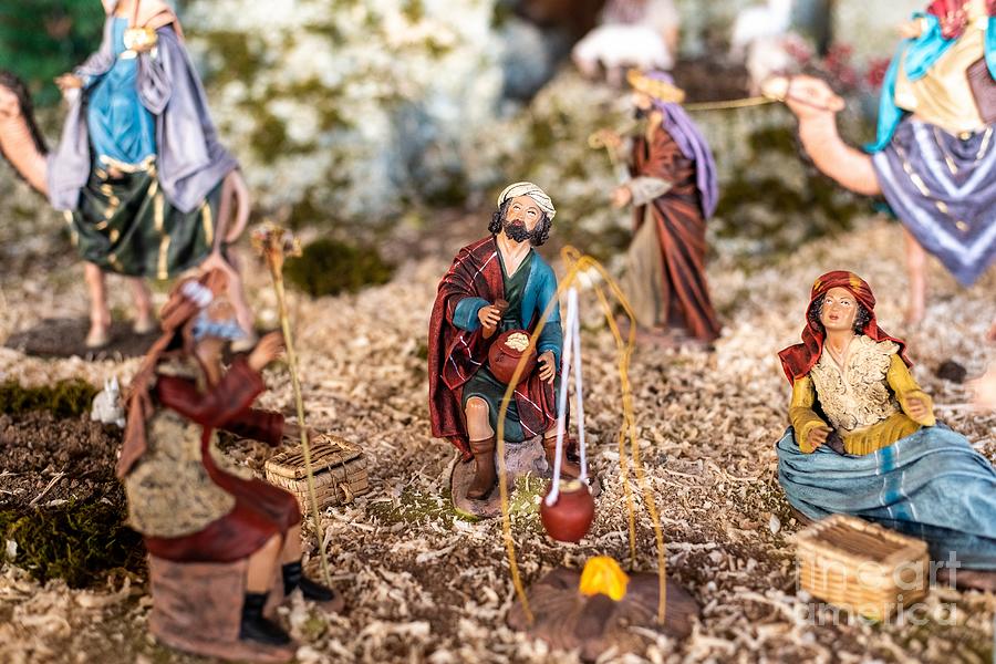 Religious figures of nativity scene at Christmas. #3 Photograph by Joaquin Corbalan