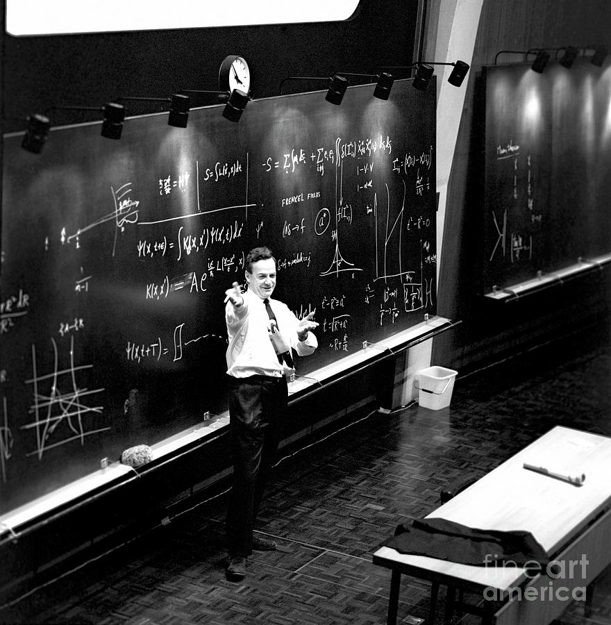 1900s Photograph - Richard Feynmans Post-nobel Lecture At Cern #3 by Cern/science Photo Library