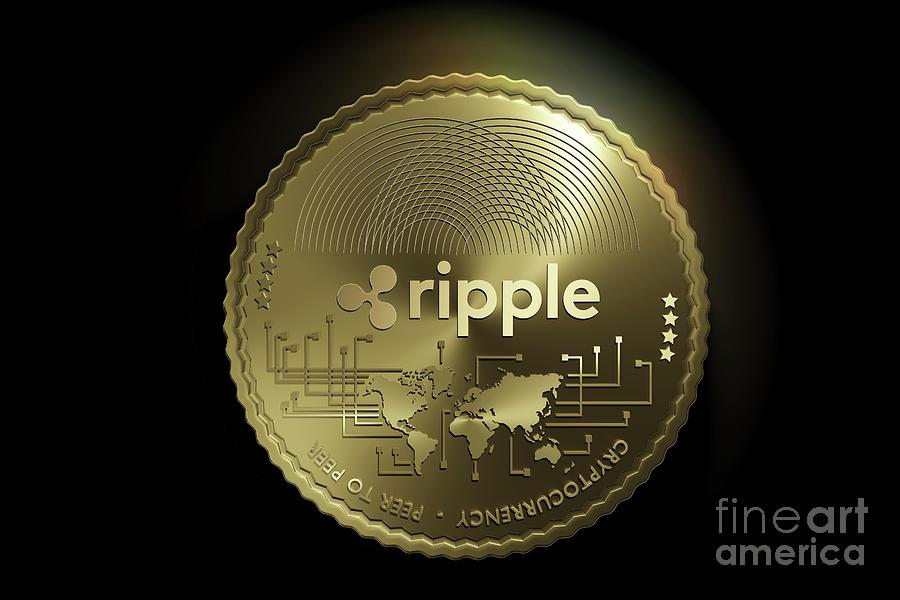 Ripple Xrp Cryptocurrency #3 Photograph by Patrick Landmann/science Photo Library