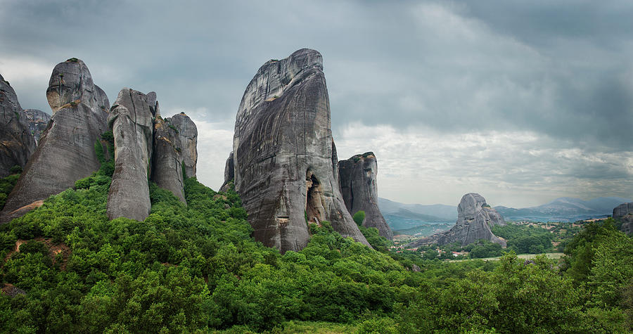 Rock Formations In The Meteora, Greece #3 Photograph by Ed Freeman