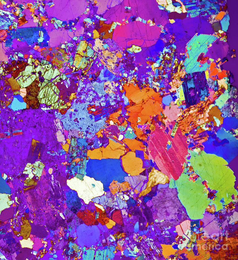 Rock Mineral Crystals #3 Photograph by Dr Keith Wheeler/science Photo Library