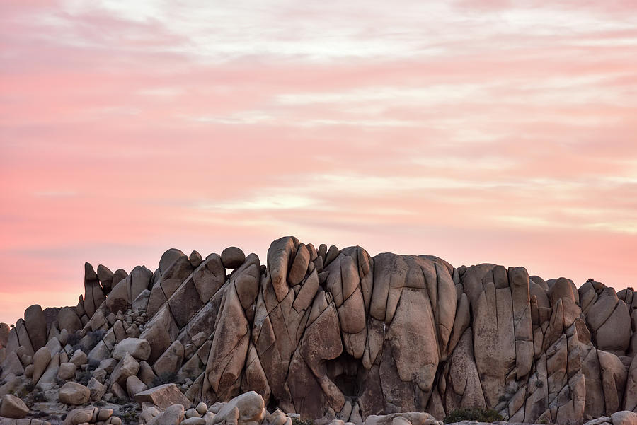 Rocks At Sunset In Joshua Tree Nationalpark, California, Usa, America #3 Photograph by Markus Hertrich