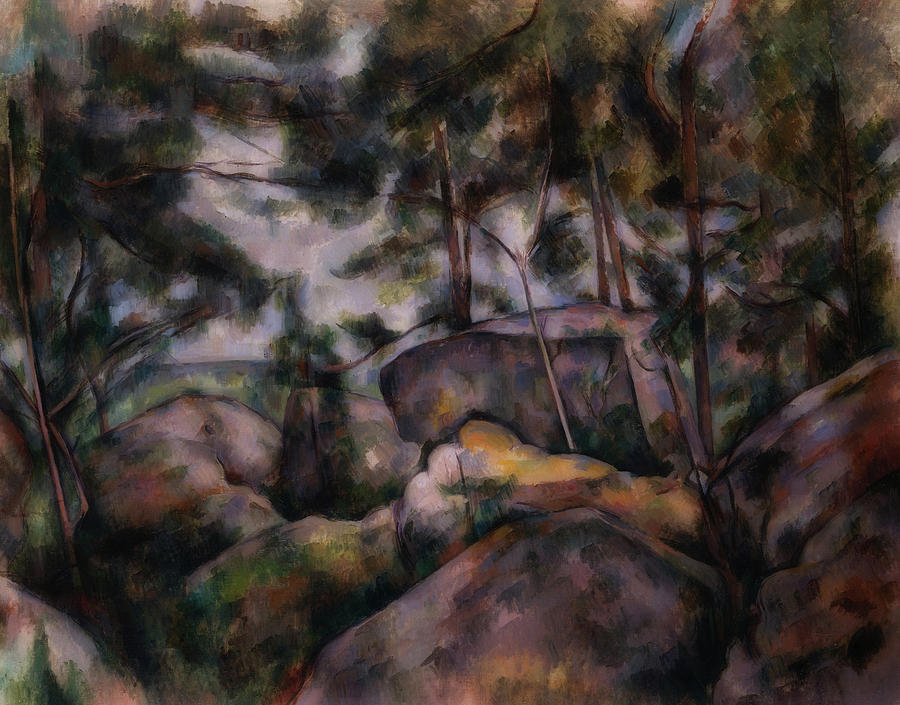 Paul Cezanne Painting - Rocks In The Forest #3 by Mountain Dreams