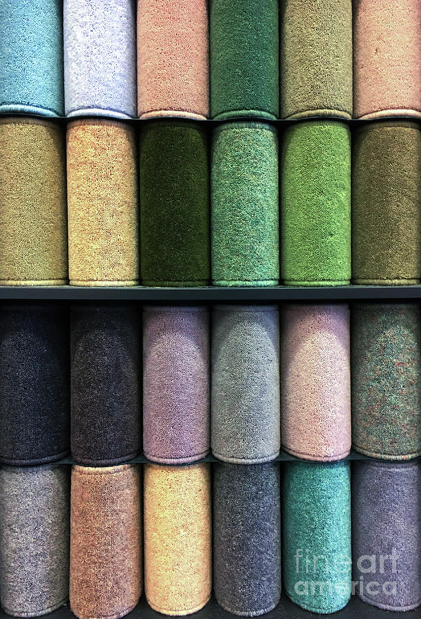 Rolls of new carpet #3 Photograph by Tom Gowanlock
