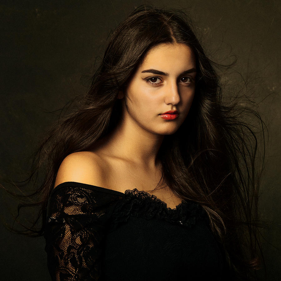 Portrait Photograph - Romina #3 by Mehdi Mokhtari