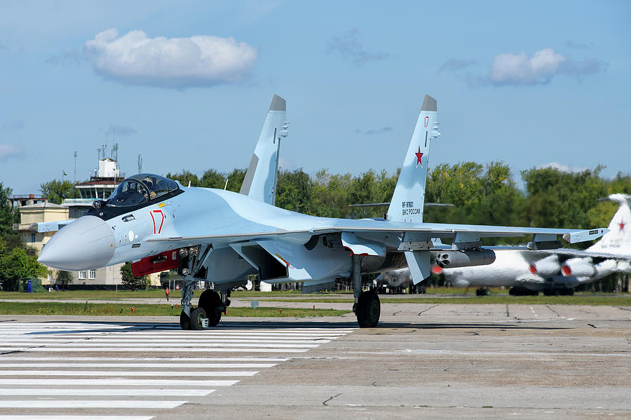 Russian Aerospace Forces Su-35s Photograph by Daniele Faccioli - Fine ...