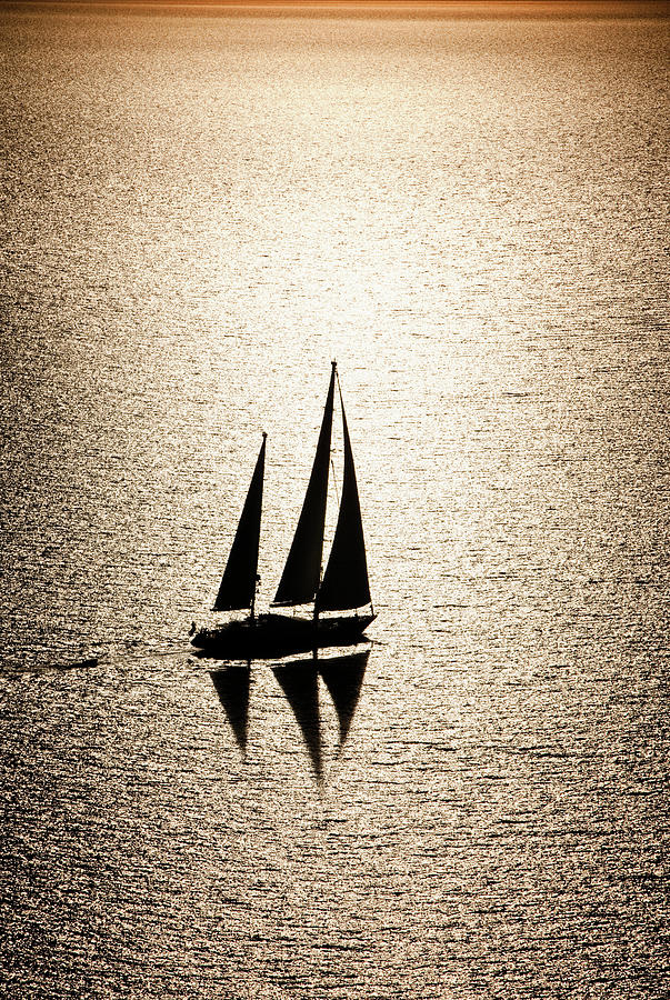 Sailing At Sunset #3 Photograph by Mbbirdy