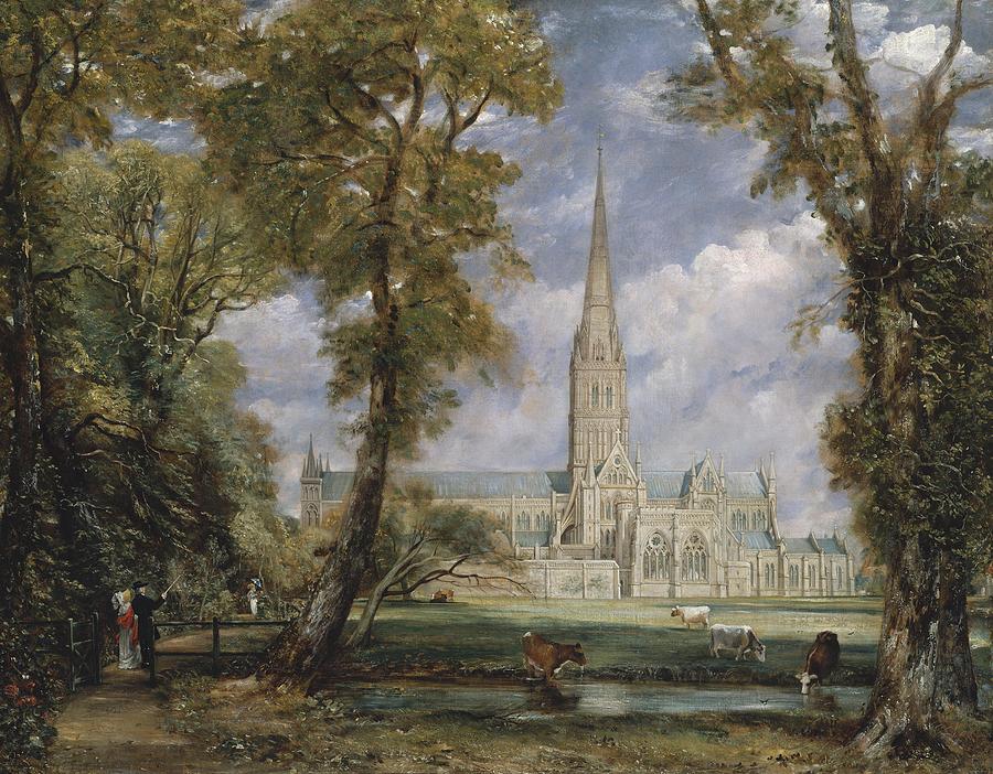 John Constable Painting - Salisbury Cathedral From The Bishops Garden #3 by Mountain Dreams
