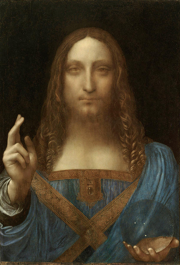 Da Vinci Painting - Salvator Mundi by Leonardo da Vinci Da Vinci Painting - Salvator Mundi by Leonardo da Vinci