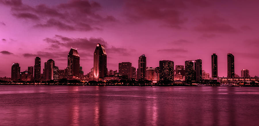San Diego At Sunset Photograph by Mountain Dreams - Fine Art America