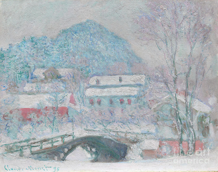 Sandvika, Norway, 1895 Painting by Claude Monet