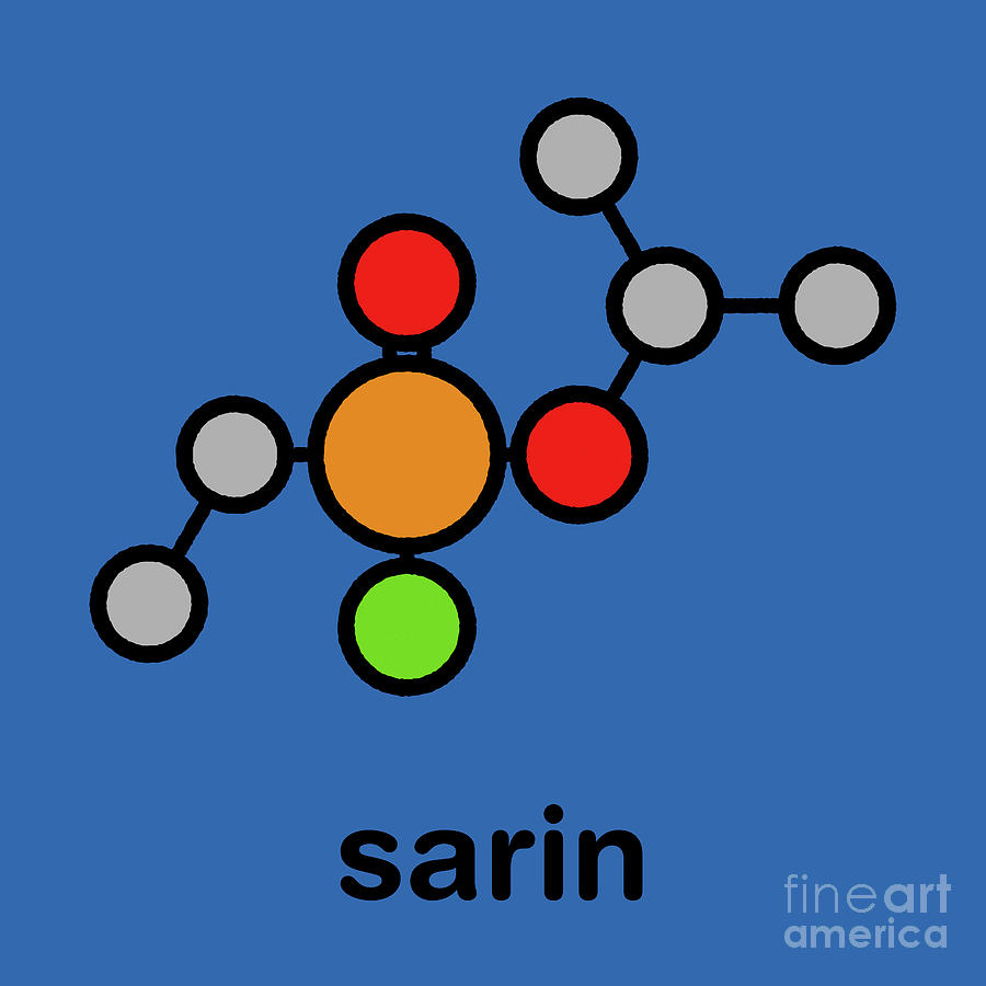 Sarin Nerve Agent Molecule #3 Photograph by Molekuul/science Photo ...