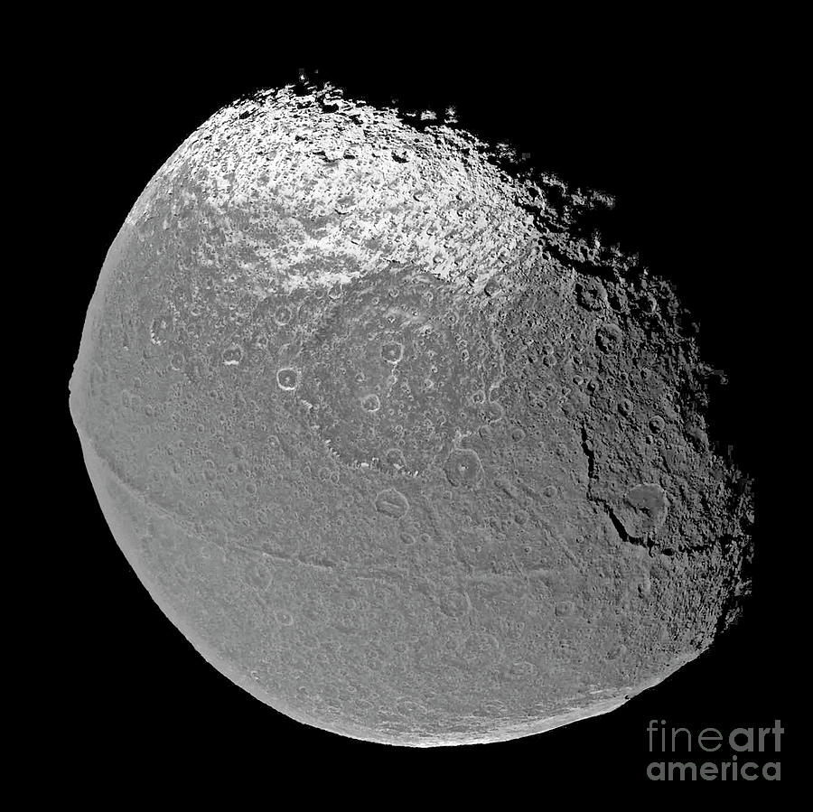 Saturns Moon Iapetus #3 Photograph by Nasa/science Photo Library