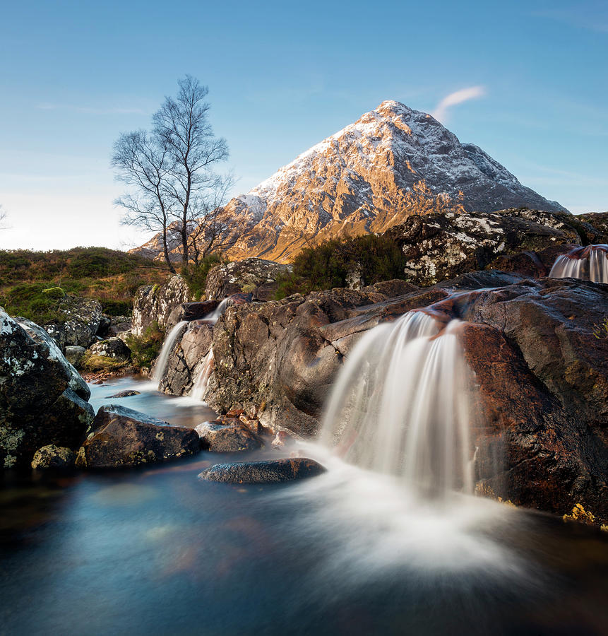 Scotland, Glencoe, Coupall Falls #3 Digital Art by Jordan Banks