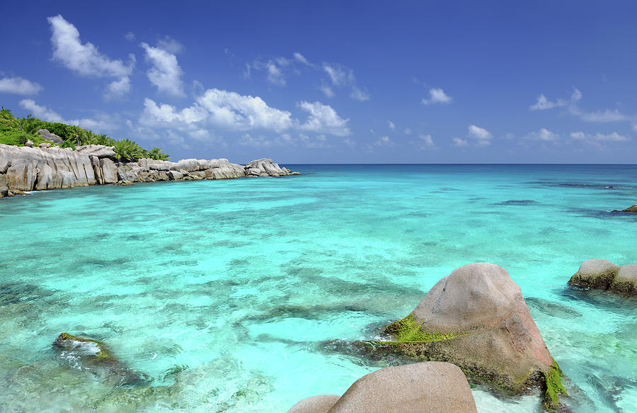 Secluded Bay, Anse Marron, Seychelles #3 Photograph by 4fr