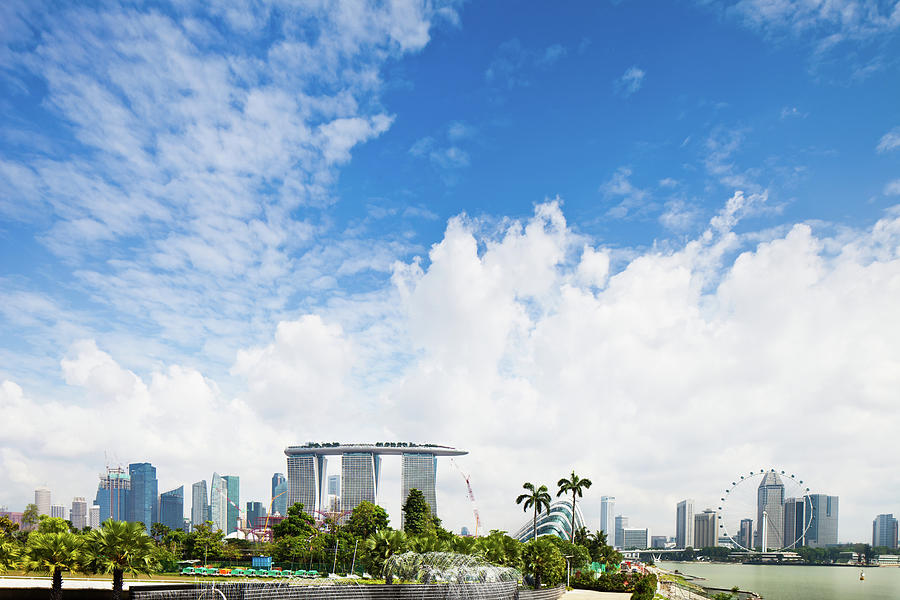 Singapore Skyline #3 Photograph by Tomml