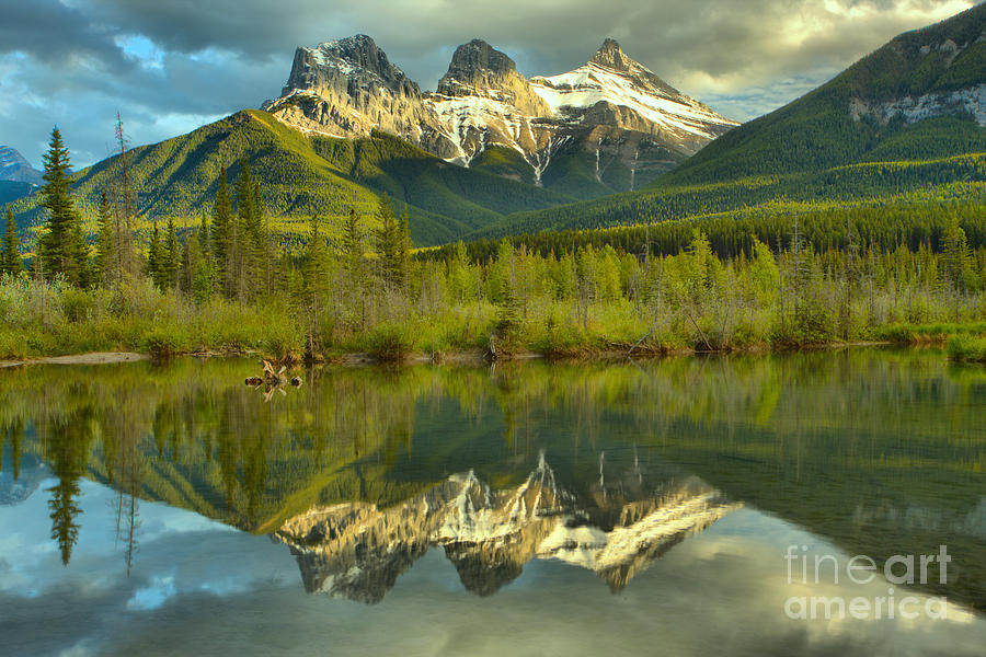 3 Sisters Afternoon Reflections Photograph by Adam Jewell