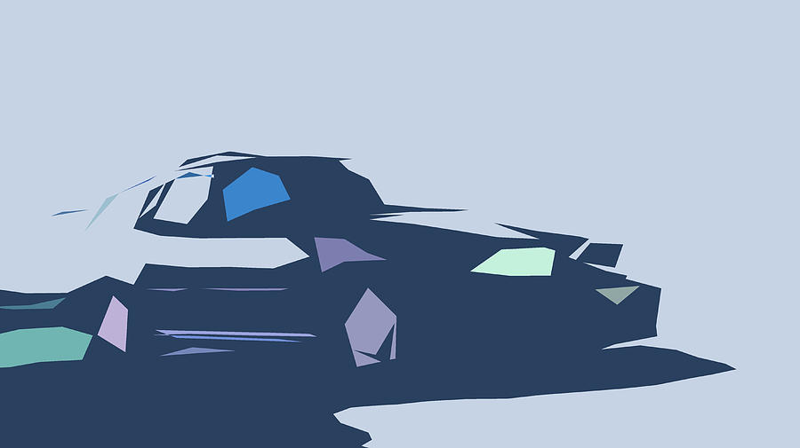 Skoda Octavia RS Combi Abstract Design #3 Digital Art by CarsToon Concept