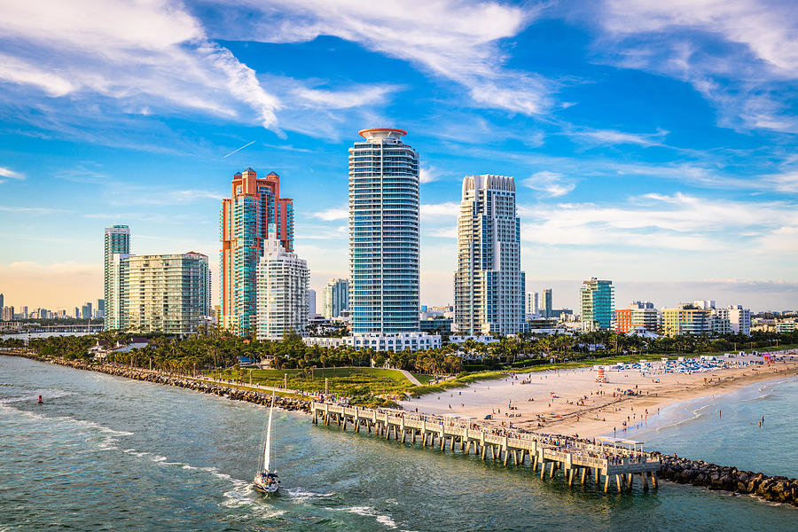 Miami Photograph - South Beach, Miami, Florida, Usa #3 by Sean Pavone
