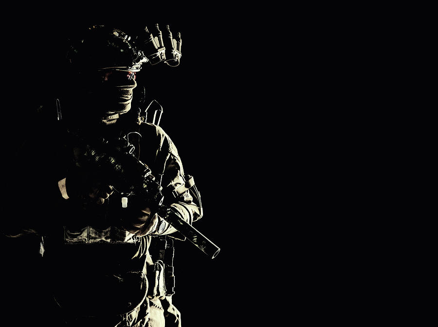 Special Forces Soldier Equipped Photograph by Oleg Zabielin - Fine Art ...