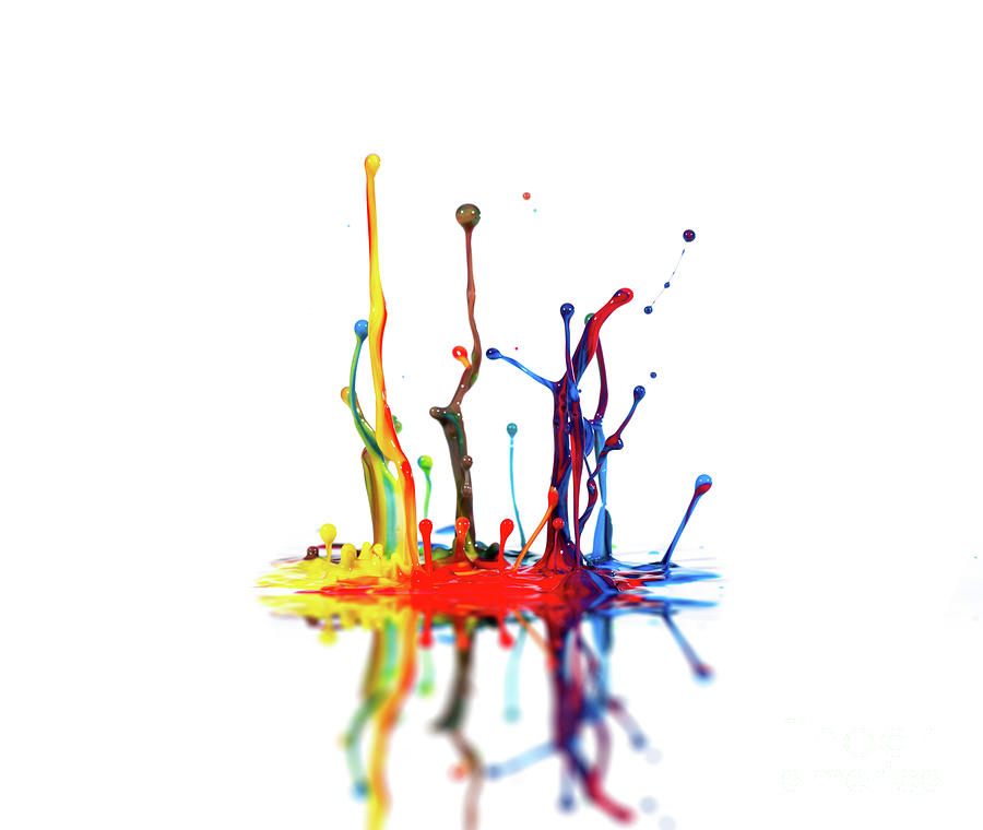 Splashing Paint Photograph by Wladimir Bulgar/science Photo Library ...