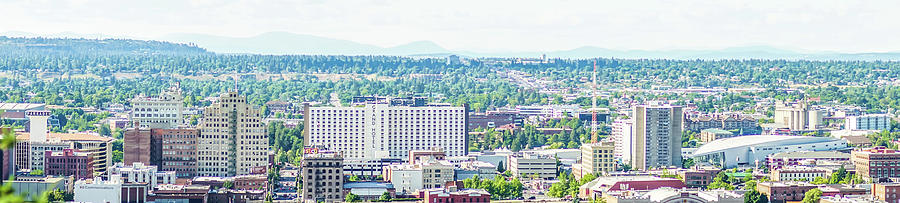 Spokane washington city skyline and spokane valley views #3 Photograph by Alex Grichenko
