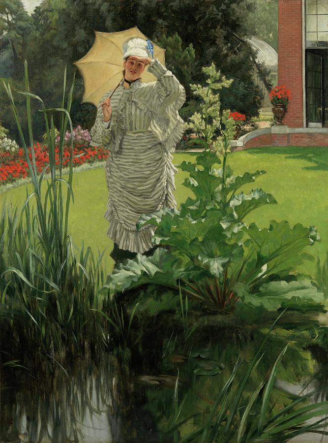 Victorian Dress Painting - Spring Morning by James Tissot