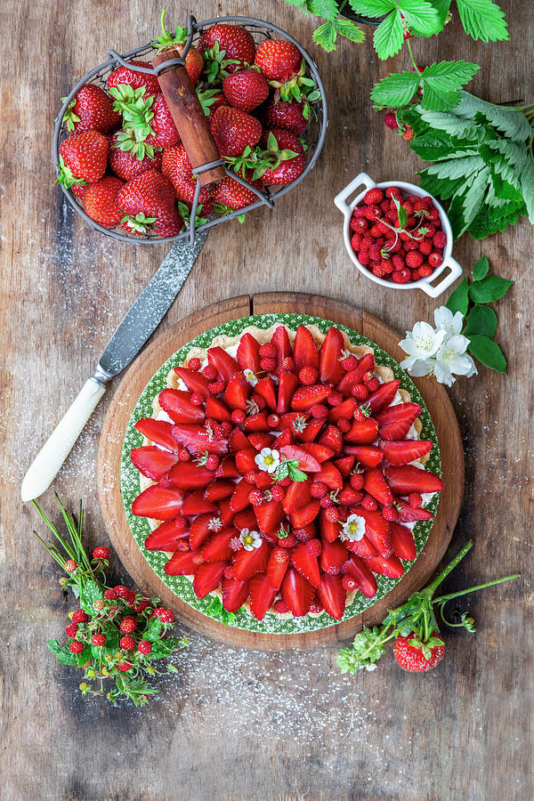 Strawberry Tart #3 Photograph by Irina Meliukh