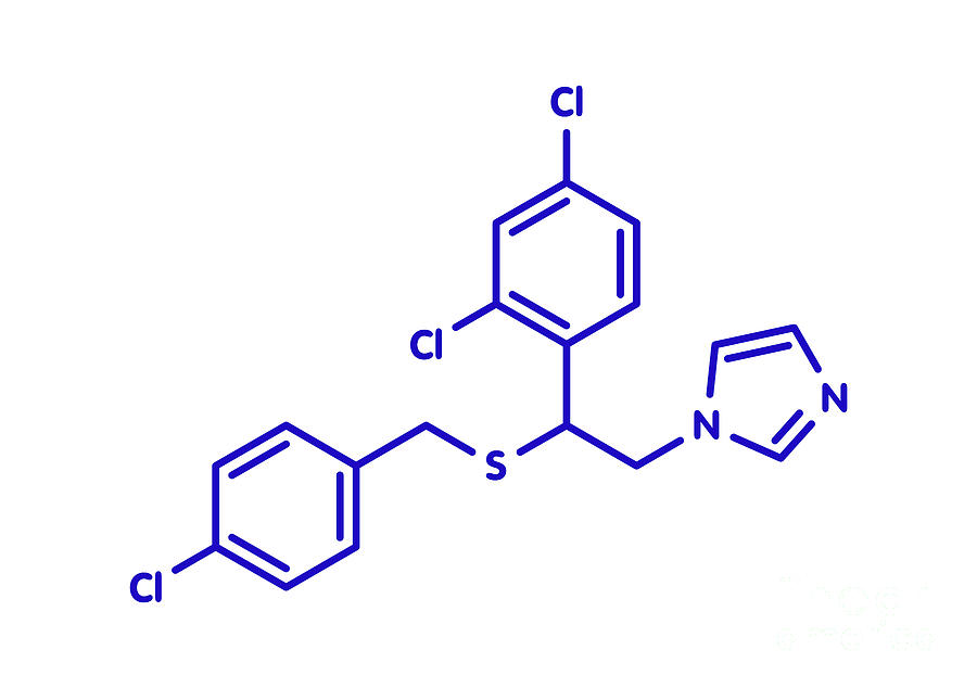 Sulconazole Antifungal Drug Molecule Photograph by Molekuul/science ...