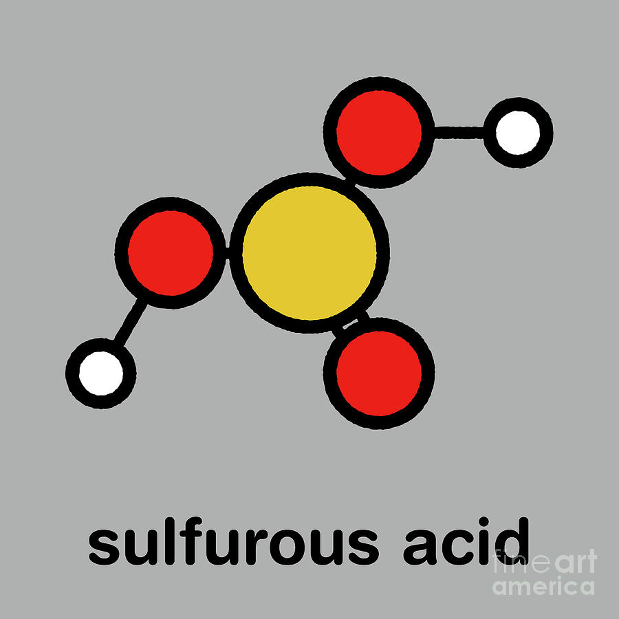 Sulfurous Acid Molecule #3 Photograph by Molekuul/science Photo Library