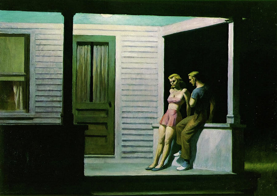 Edward Hopper Painting - Summer Evening by Edward Hopper