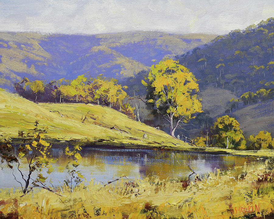 Summer Landscape Painting By Graham Gercken Pixels