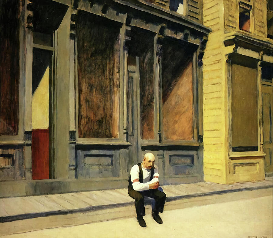 Edward Hopper Painting - Sunday by Edward Hopper