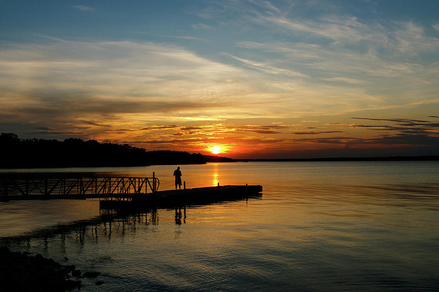 Sunset at the Lake #3 Photograph by Doug Long