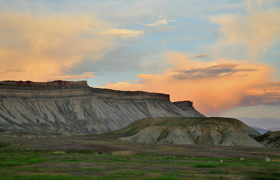 Sunset Clouds over Book Cliffs Photograph by Ray Mathis