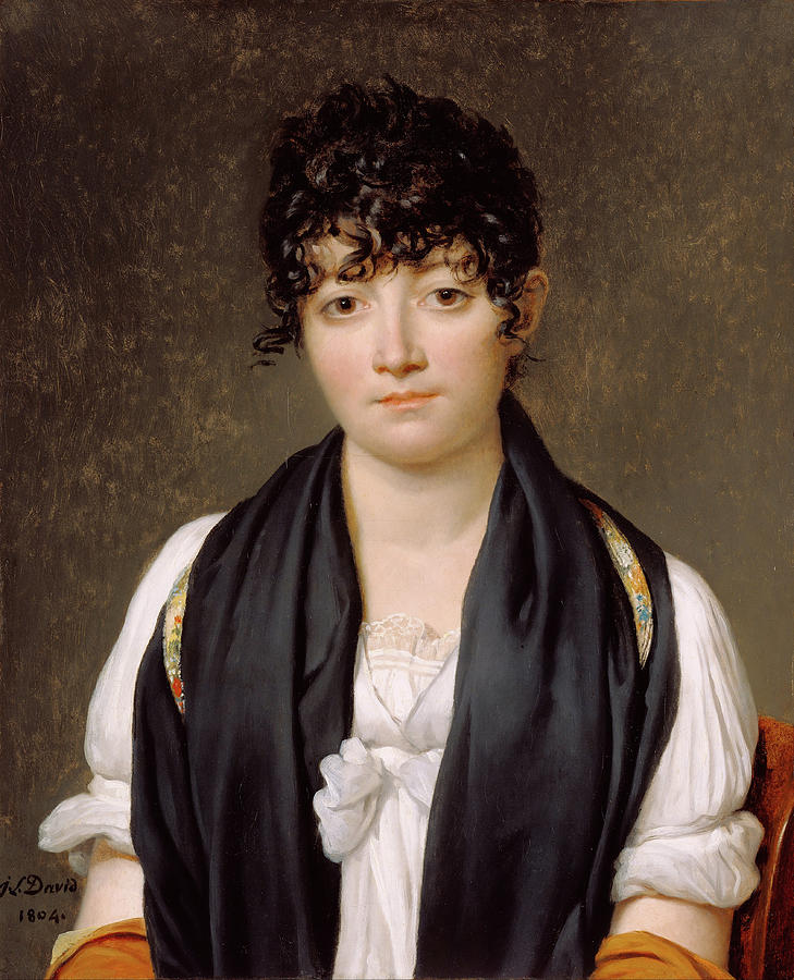 Portrait Painting - Suzanne Le Peletier de Saint-Fargeau #3 by Jacques-Louis David