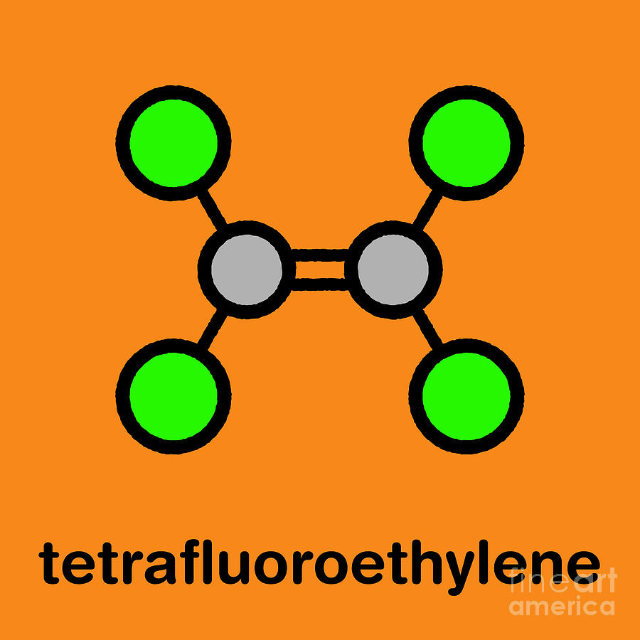 Tetrafluoroethylene Molecule #3 Photograph by Molekuul/science Photo Library