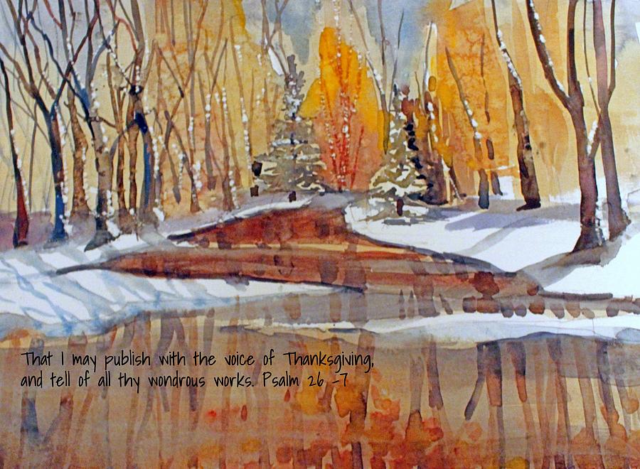 Thanksgiving #3 Painting by Mindy Newman