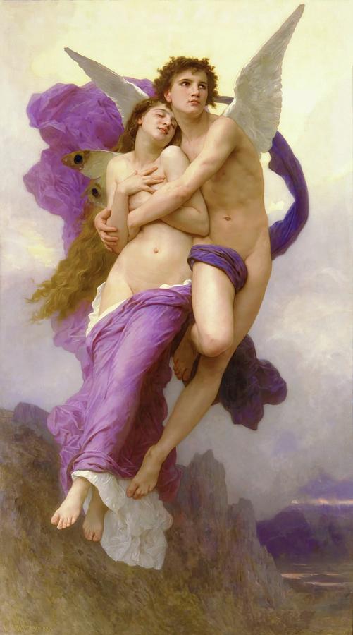 Mountain Painting - The Abduction Of Psyche by William Adolphe Bouguereau