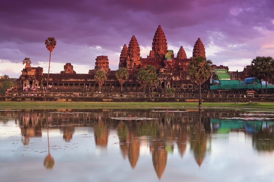 The Angkor Wat Temple At Sunset #3 Photograph by Matthew Micah Wright