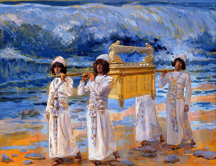 Ark Of The Covenant Painting - The Ark Passes Over the Jordan #3 by Jon Baran
